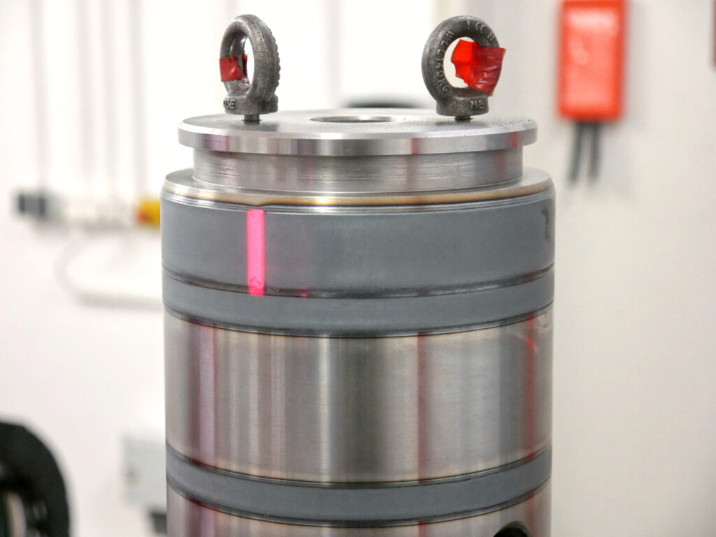 Laserhärten eines Zylinders