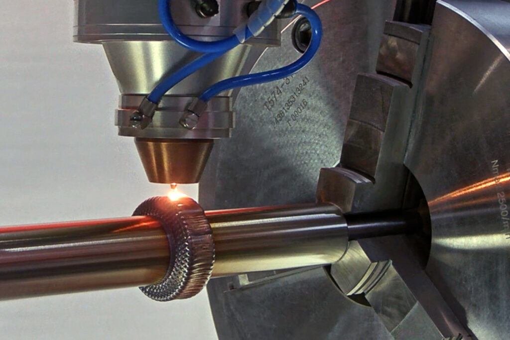 Implementation of the laser process on the component