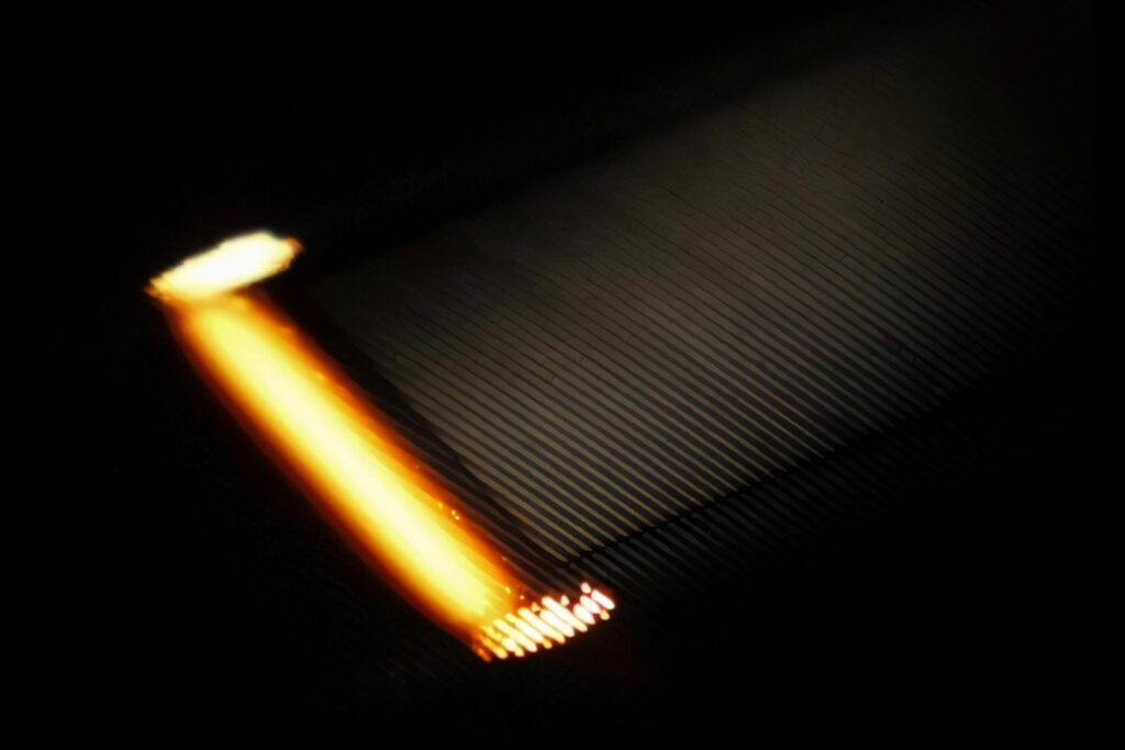 Process image of laser hardening