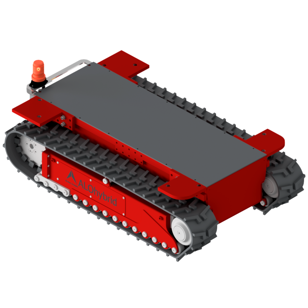 Chassis with remote control for mobile laser systems