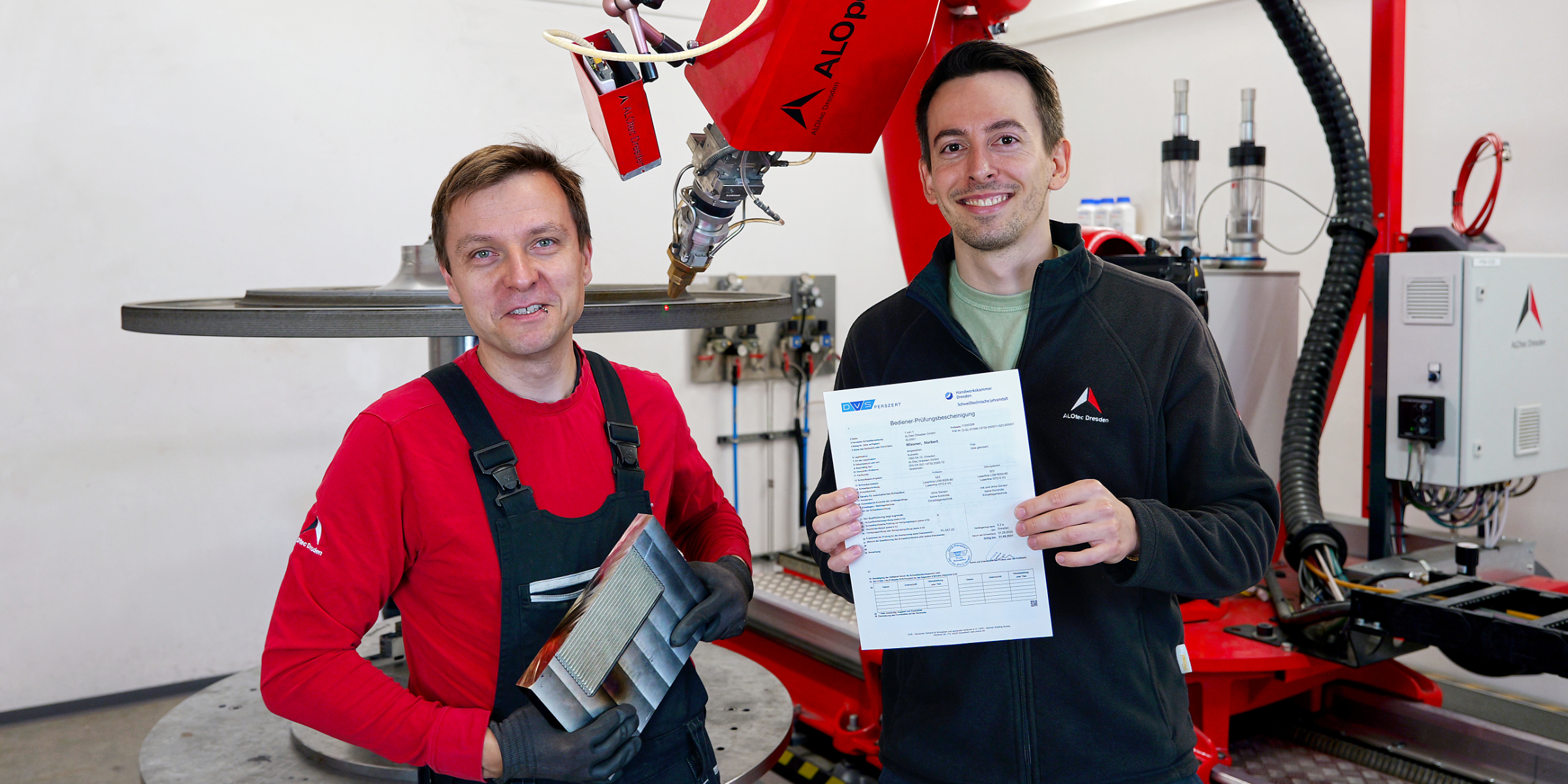 Zertifikat Laserauftragschweißen