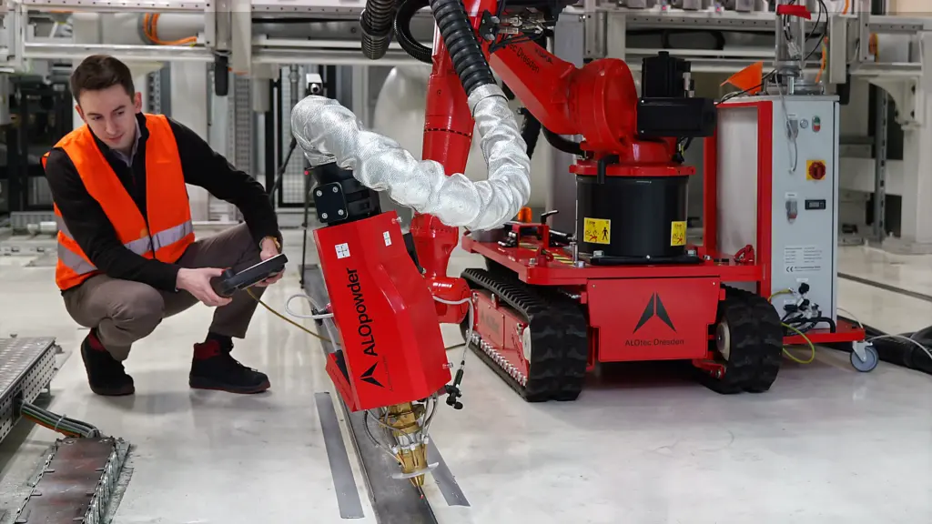 Instandsetzung einer Führungsschiene vor Ort