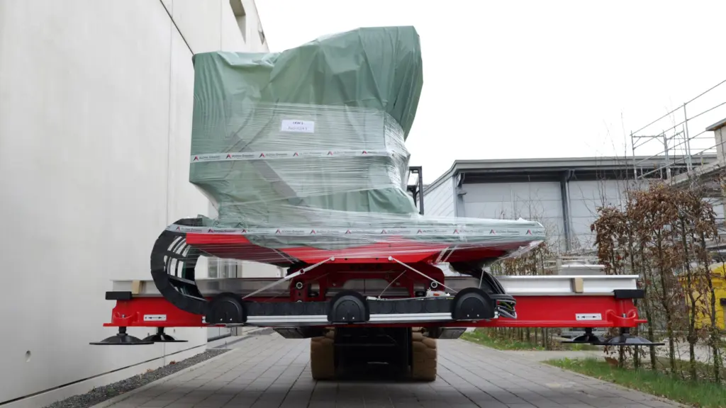 Transport von einer der beiden Lineareinheiten