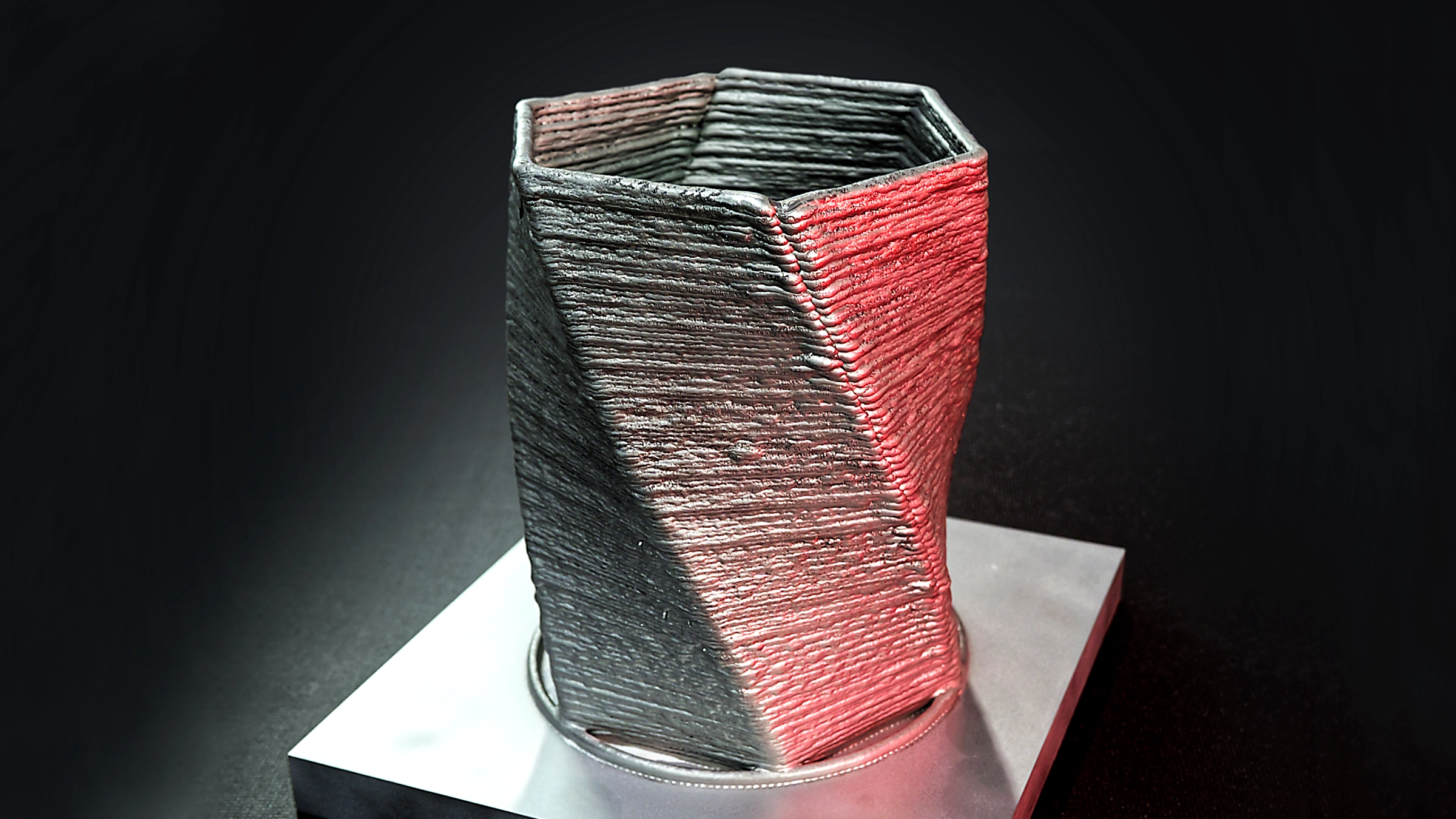Mit CMT-Prozess additiv gefertigtes Musterbauteil