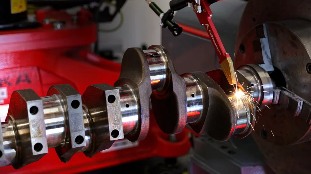 Reparatur mittels Laserauftragschweißen einer Kurbelwelle